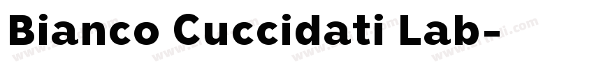 Bianco Cuccidati Lab字体转换 Bianco Cuccidati Lab字体转换
